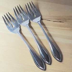 Oneida Arbor American Harmony Salad Forks set of 3 USA stainless flatware